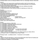 Scheinwerfer-Vorschaltgerät-Steuergerät-Modul 992941571AE für Volkswagen Multivan-14