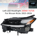 Faro LED sinistro 26060-7LF5A per Nissan Kicks 2025-2026-1