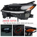 Faro LED sinistro 26060-7LF5A per Nissan Kicks 2025-2026-6
