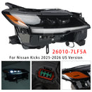 Right LED Headlight 26010-7LF5A For Nissan Kicks 2025-2026-6