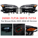 Left+Right LED Headlight 26060-7LF5A 26010-7LF5A For Nissan Kicks 2025-2026-6