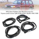 4 Stück Türdichtungen für Toyota Land Cruiser Fj80 Fzj80 Hzj81 Hdj80 1990–1998-1