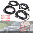 4 Stück Türdichtungen für Toyota Land Cruiser Fj80 Fzj80 Hzj81 Hdj80 1990–1998-4