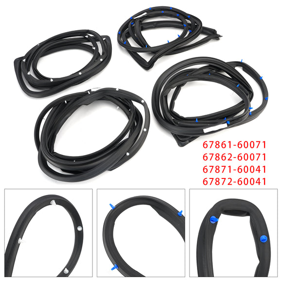 4 Stück Türdichtungen für Toyota Land Cruiser Fj80 Fzj80 Hzj81 Hdj80 1990–1998