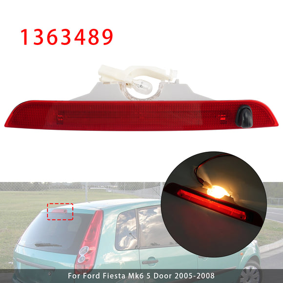 Rear High-Level Brake Light 1363489 For Ford Fiesta Mk6 5 Door 2005-2008 Red