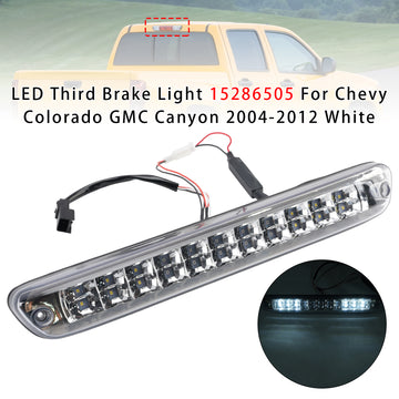 Terceira luz de freio LED 15286505 para Chevy Colorado GMC Canyon 2004-2012 branca