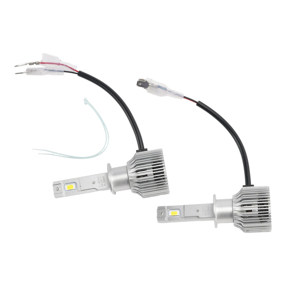 LED Headlight Bulb Kit High Low Beam Lamp H1 12V 35W 6500K 2500LM For HELLA