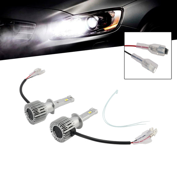 LED Headlight Bulb Kit High Low Beam Lamp H1 12V 35W 6500K 2500LM For HELLA