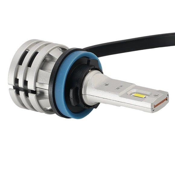 Kit de bombillas de faros LED de haz alto/bajo H8 H9 H11 12V 24W 6500K refrigeración por ventilador para HELLA