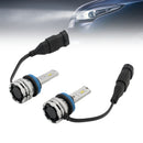 LED Headlight Bulb Kit High Low Beam H11 12V 24W 6500K Fan Cooling For HELLA-1