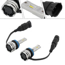 LED Headlight Bulb Kit High Low Beam H11 12V 24W 6500K Fan Cooling For HELLA-5