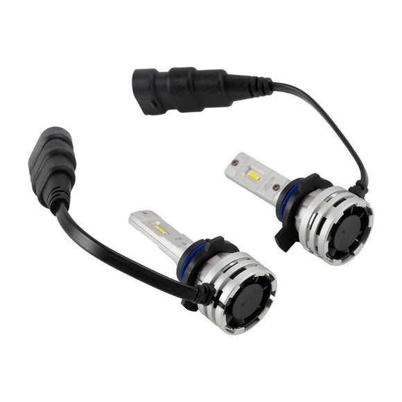 Kit lampadine per fari a LED abbaglianti/anabbaglianti HIR2 9012 12V 24W 6500K Ventola di raffreddamento per HELLA
