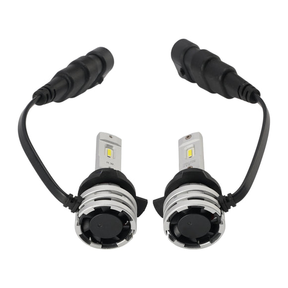 Kit lampadine per fari a LED abbaglianti/anabbaglianti HIR2 9012 12V 24W 6500K Ventola di raffreddamento per HELLA