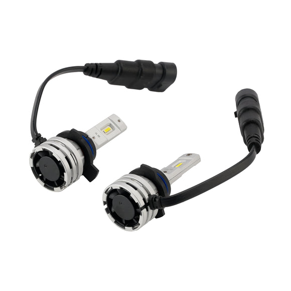 Kit lampadine per fari a LED abbaglianti/anabbaglianti HIR2 9012 12V 24W 6500K Ventola di raffreddamento per HELLA