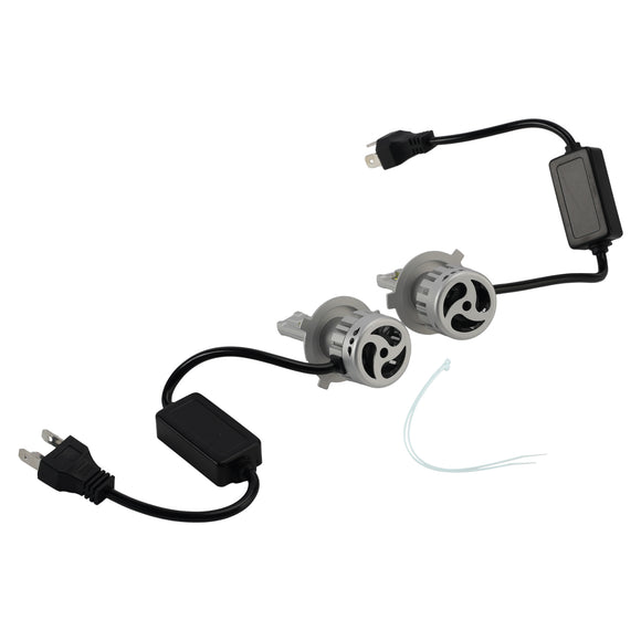 Kit d'ampoule de phare LED, lampe de faisceau haut et bas H4 12V 55W 6500K 4000LM pour HELLA