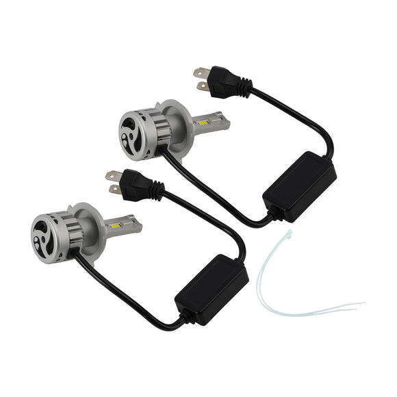 Kit d'ampoule de phare LED, lampe de faisceau haut et bas H4 12V 55W 6500K 4000LM pour HELLA