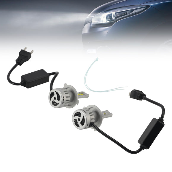 Kit d'ampoule de phare LED, lampe de faisceau haut et bas H4 12V 55W 6500K 4000LM pour HELLA