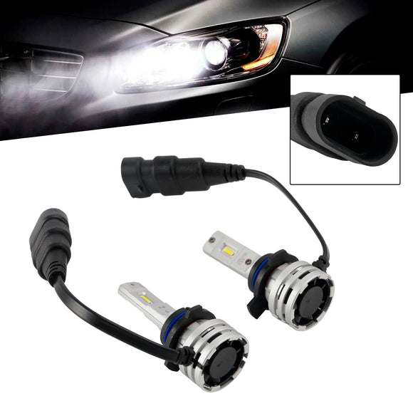 Kit lampadine per fari a LED abbaglianti/anabbaglianti HIR2 9012 12V 24W 6500K Ventola di raffreddamento per HELLA