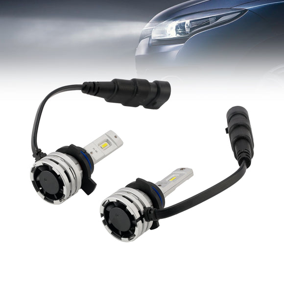 Kit lampadine per fari a LED abbaglianti/anabbaglianti HIR2 9012 12V 24W 6500K Ventola di raffreddamento per HELLA