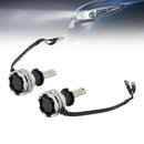 LED Headlight Bulb Kit High Low Beam H3 12V 24W 6500K Fan Cooling For HELLA-1