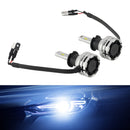 LED Headlight Bulb Kit High Low Beam H3 12V 24W 6500K Fan Cooling For HELLA-3