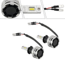 LED Headlight Bulb Kit High Low Beam H3 12V 24W 6500K Fan Cooling For HELLA-5