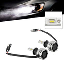 LED Headlight Bulb Kit High Low Beam H3 12V 24W 6500K Fan Cooling For HELLA-6