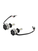 LED Headlight Bulb Kit High Low Beam H3 12V 24W 6500K Fan Cooling For HELLA-13