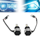 LED Headlight Bulb Kit High Low Beam H3 12V 24W 6500K Fan Cooling For HELLA-4