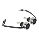 LED Headlight Bulb Kit High Low Beam H3 12V 24W 6500K Fan Cooling For HELLA-14