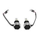 LED Headlight Bulb Kit High Low Beam H3 12V 24W 6500K Fan Cooling For HELLA-15