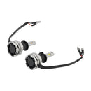 LED Headlight Bulb Kit High Low Beam H3 12V 24W 6500K Fan Cooling For HELLA-16