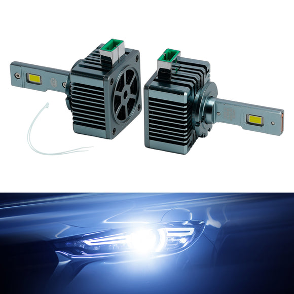 LED Headlight Bulb Kit High Low Beam Lamp D3S 12V 35W 6500K For HELLA
