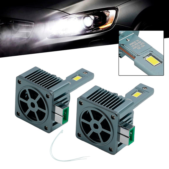 LED Headlight Bulb Kit High Low Beam Lamp D3S 12V 35W 6500K For HELLA