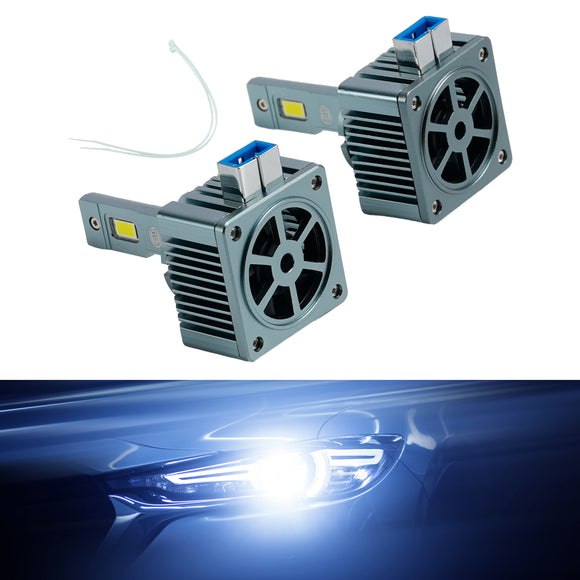 LED-Scheinwerferlampen-Set, Fernlicht, Abblendlicht, D8S, 12 V, 25 W, 6500 K, für HELLA