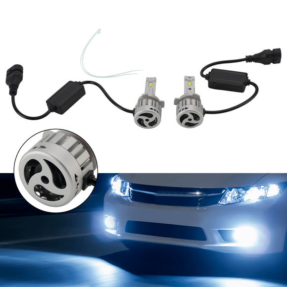 LED-koplamplampenset Hoog dimlicht HIR2 9012 12V 55W 6500K 4000LM voor HELLA
