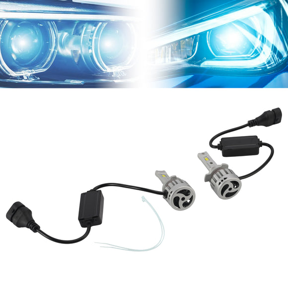 LED-koplamplampenset Hoog dimlicht HIR2 9012 12V 55W 6500K 4000LM voor HELLA