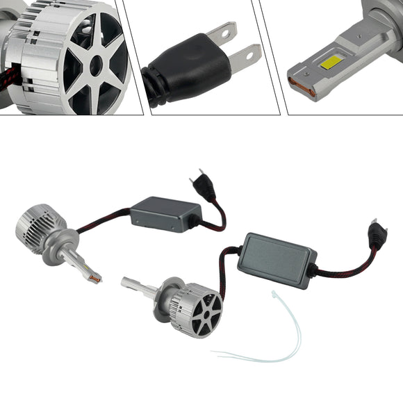 LED Headlight Bulb Kit High Low Beam Lamp H7 12V 75W 6500K For HELLA