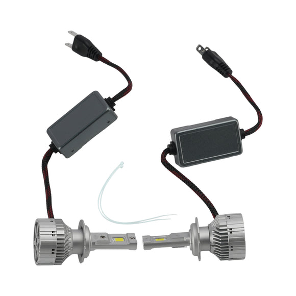 LED Headlight Bulb Kit High Low Beam Lamp H7 12V 75W 6500K For HELLA