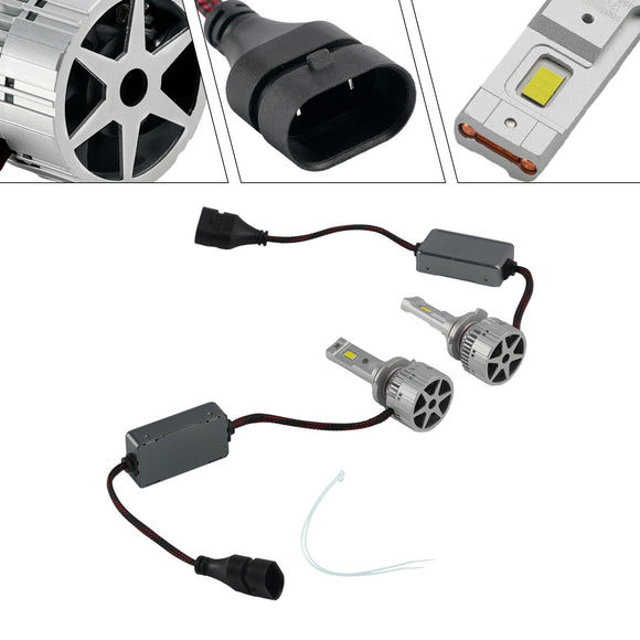 Kit d'ampoule de phare LED, feux de croisement et de route HB3/4 9005 9006 12V 75W 6500K pour HELLA