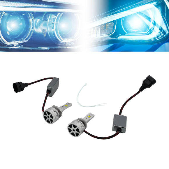 Kit d'ampoule de phare LED, feux de croisement et de route HB3/4 9005 9006 12V 75W 6500K pour HELLA
