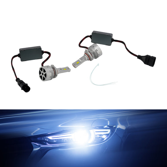 Kit d'ampoule de phare LED, feux de croisement et de route HB3/4 9005 9006 12V 75W 6500K pour HELLA