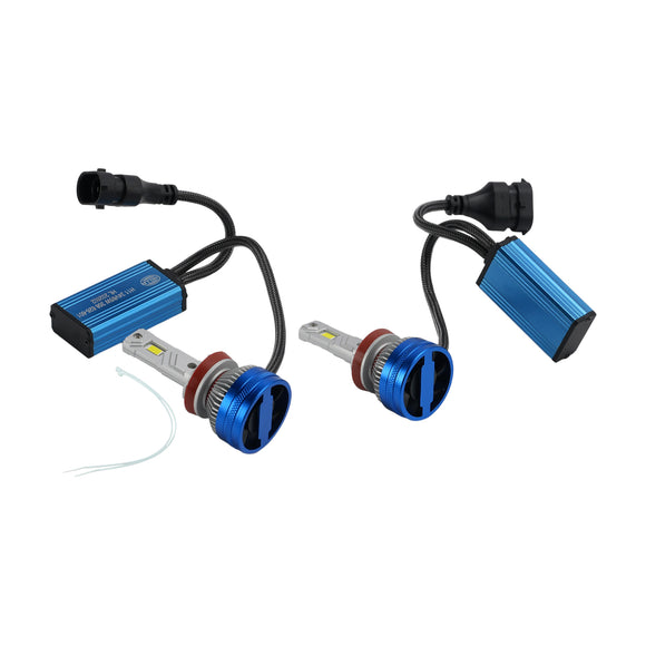 Kit de lâmpada de farol LED Lâmpada de farol alto e baixo H11 24V 65W 6500K para HELLA