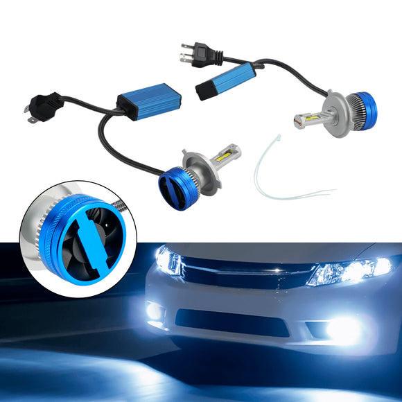 LED-Scheinwerferlampen-Set, Fernlicht, Abblendlicht, H4, 24 V, 65 W, 6500 K, für HELLA