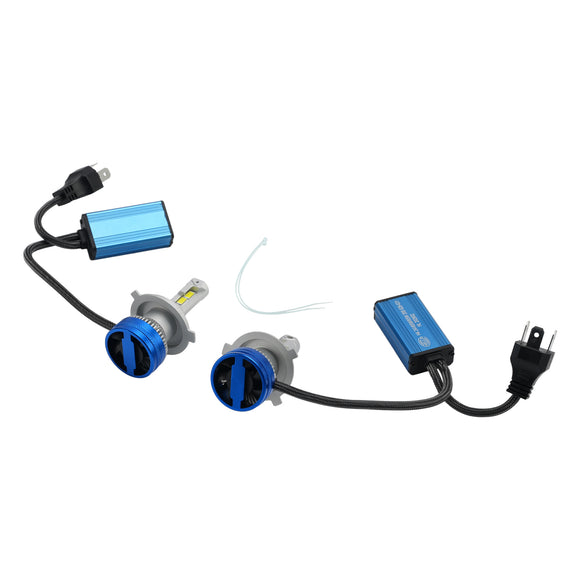 LED-Scheinwerferlampen-Set, Fernlicht, Abblendlicht, H4, 24 V, 65 W, 6500 K, für HELLA