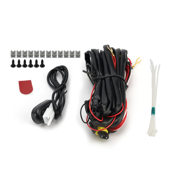 LED Fog Light Switch Bezel Wire Bracket Kits For Ford F150 STX XL XLT 2024-2025