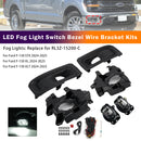 LED Fog Light Switch Bezel Wire Bracket Kits For Ford F150 STX XL XLT 2024-2025-3
