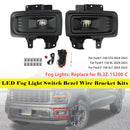 LED Fog Light Switch Bezel Wire Bracket Kits For Ford F150 STX XL XLT 2024-2025-2