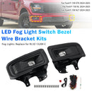 LED Fog Light Switch Bezel Wire Bracket Kits For Ford F150 STX XL XLT 2024-2025-4