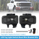LED Fog Light Switch Bezel Wire Bracket Kits For Ford F150 STX XL XLT 2024-2025-1